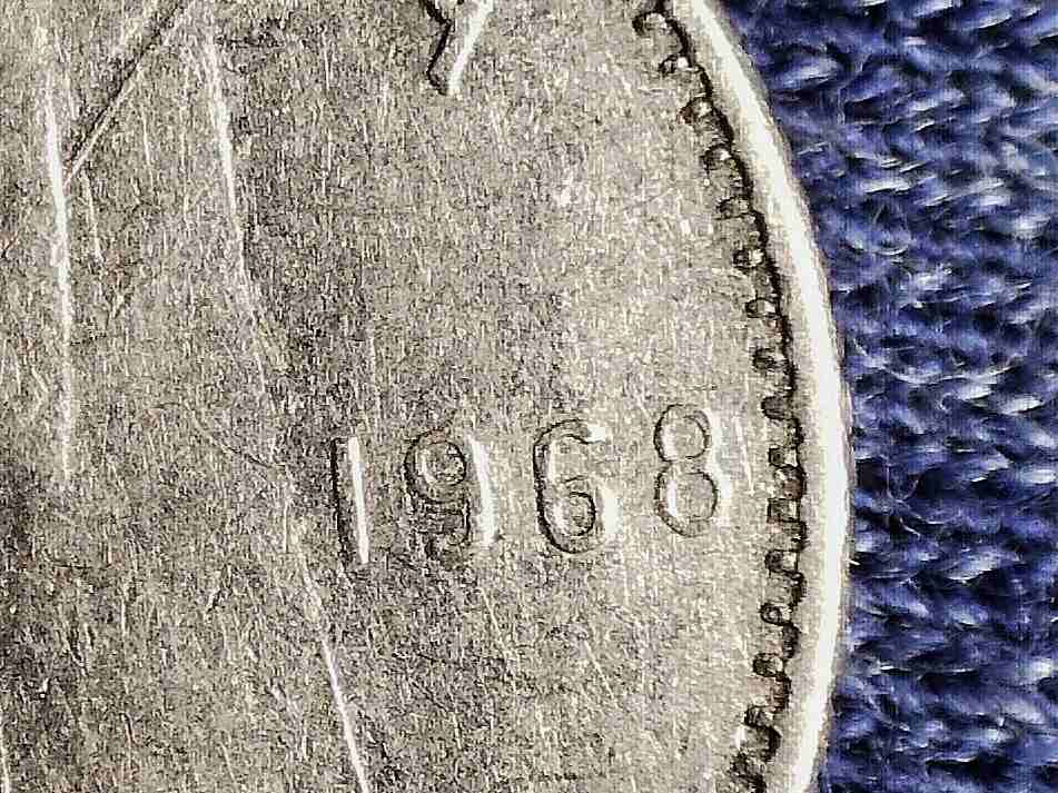 1968-Canadian-10-Cents...doubling-Front-And-Back.